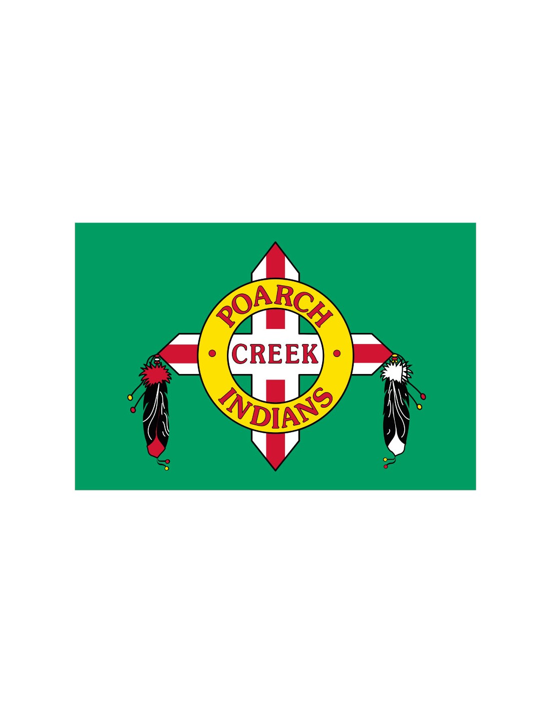 Bandera Banda Poarch de indios Creek