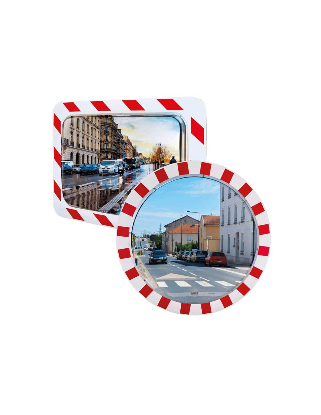 Espejo Tráfico Optica Acero Inoxidable