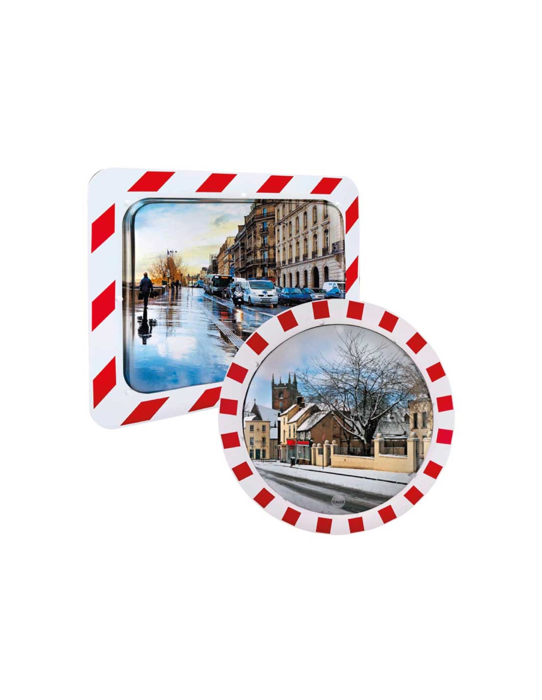 Espejo Tráfico Optica Acero Inox. Antivaho y Escarcha