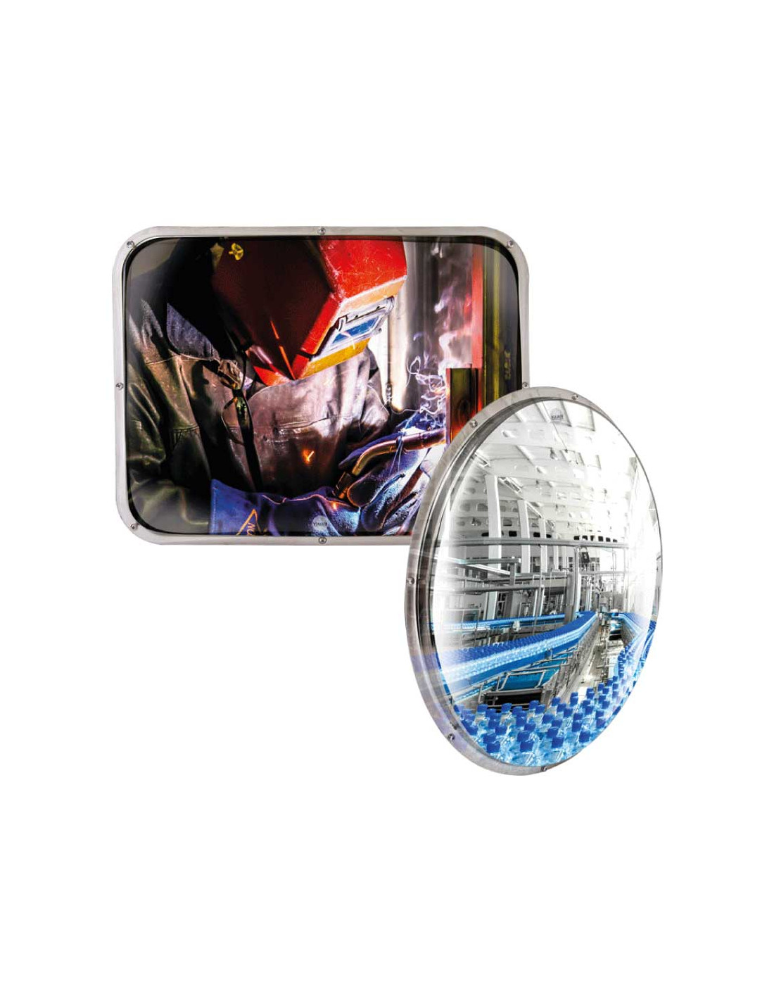 Espejo Optica Acero Inoxidable. Entornos Extremos